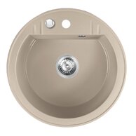 Granitový dřez, s přepadem z dřezu, písek DRGM1/51SA