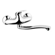 Baterie Novaservis Metalia Eco+ umyvadlová, nástěnná, chrom, 57070,0E