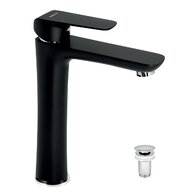 Baterie Novaservis Nobless Tina umyvadlová, s výpustí, černá, 38503,5