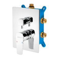 Baterie Novaservis Metalia 58 sprchová, podomítková s boxem, 3 vývody, chrom, BOX58051RX,0