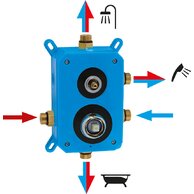 Metalia 58 podomítková baterie s boxem 3 vývody BOX58051RX.0