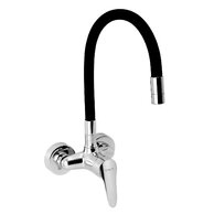 Baterie Novaservis Titania Iris New dřezová, 100 mm, s elastickým ramenem, černá-chrom, 94484,0C