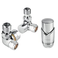 Sada na otopná tělesa Novaservis,rohová, chrom, ZTO30CR