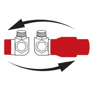 Sada na otopná tělesa Novaservis,rohová, chrom, ZTO30CR