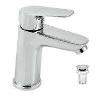 Baterie Novaservis Titania Pure umyvadlová, s výpustí, chrom, 90303,0