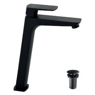 Baterie Novaservis Nobless Ego umyvadlová, s výpustí, černá, 43503,5