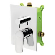 Baterie Novaservis Titania Pure sprchová, podomítková s boxem, 2 vývody, chrom, BOX90351R,0