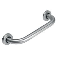 Madlo Novaservis, 300 mm, rovné, s krytkami, kartáčovaná nerez, R6630,4