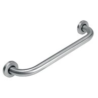 Madlo Novaservis, 400 mm, rovné, s krytkami, kartáčovaná nerez, R6640,4