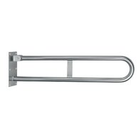 Úchyt Novaservis, 572 mm, dvojitý, sklopný, kartáčovaná nerez, R66550,4