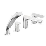 Algeo Square baterie vanová stoj 4-otvor chrom