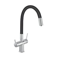 Baterie Novaservis Filtrata dřezová, stojánková, s elastickým ramenem, chrom, BFT41B