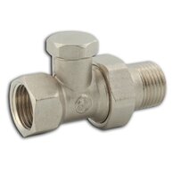Šroubení Novaservis radiátorové, uzavíratelné, přímé 1/2", RA320/15