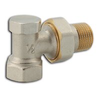 Šroubení Novaservis radiátorové, uzavíratelné, rohové 1/2", RA330/15