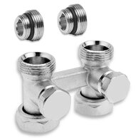 Ventil Novaservis radiátorový, uzavírací, dvojitý, přímý 3/4", LZ06YK