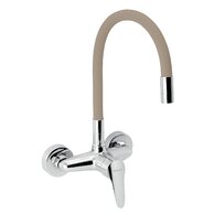 Baterie Novaservis Titania Iris New dřezová, 150 mm, s elastickým ramenem, béžová-chrom, 94480,0BE