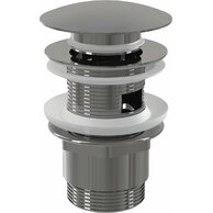 Výpust umyvadlová Alcadrain chrom CLICK/CLACK 5/4" celokovová s přepadem, velká zátka A390