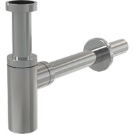 Sifon umyvadlový Alcadrain chrom DN32 DESIGN celokovový, kulatý A400