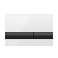 WC tlačítko Alcadrain Basic 17, bílá lesk/černá lesk, M1710-8