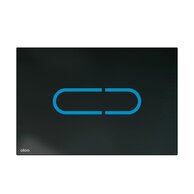 WC tlačítko Alcadrain Night Light, bezdotykové, s podsvícením, sklo-černá, NIGHT LIGHT-1