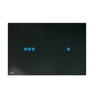 WC tlačítko Alcadrain Night Light, bezdotykové, s podsvícením, sklo-černá, NIGHT LIGHT-3