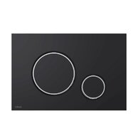 WC tlačítko Alcadrain Thin 7, černá mat/chrom lesk, M778