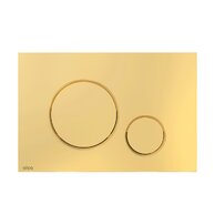 WC tlačítko Alcadrain Thin 6, zlatá lesk, M675