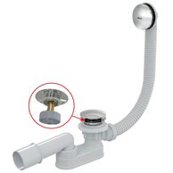 Sifon vanový CLICK/CLACK s napouštěním přepadem, chrom A508CKM