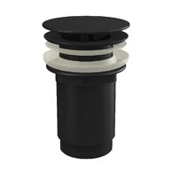 Výpust umyvadlová 5/4  celokov bez přep. černá mat A396BLACK