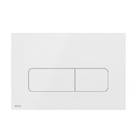 WC tlačítko Alcadrain Moon, nerez/bílá lesk, MOON-WHITE