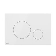 WC tlačítko Alcadrain Turn, nerez/bílá lesk, TURN-WHITE