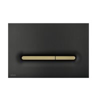 WC tlačítko Alcadrain Linka, černá mat/zlatá mat, M1878-7