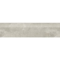 Schodovka Cersanit Quenos light grey mat rektifikovaná 30x120 OD661-098