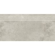 Schodovka Cersanit Quenos light grey mat rektifikovaná 30x60 OD661-077