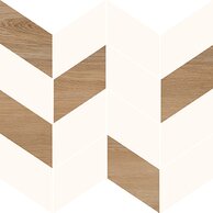 Mozaika Cersanit Love You Navy white half pololesk rektifikovaná 29x29 ND1034-001