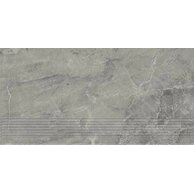 Schodovka Paradyz Little rocks graphite mat rektifikovaná 30x60