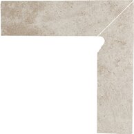 Sokl Paradyz Viano beige 2 prvky pravý struktura mat 8x30