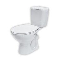 WC mísa Cersanit President 147 kombi bílá 010 zadní odpad nádržka 3/6 sedátko President II polypropylén, K08-028