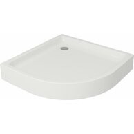 Sprchová vanička Cersanit Tako 90x90x16 bílá čtvrtkruhová R55 s panelem, S204‑004