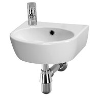 Umyvadlo Cersanit Parva 40, s otvorem vlevo, s přepadem, bílá, K27-009-L