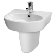 Umyvadlo Cersanit Parva 50 nábytkové, s otvorem, s přepadem, bílá, K27-030