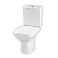 WC mísa Cersanit Carina 313 kombi bílá 010 zadní odpad nádržka 3/6L sedátko duroplast soft close, K31-014