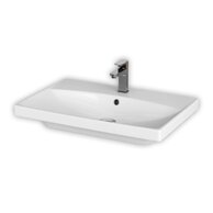 Umyvadlo Cersanit City 70 nábytkové, s otvorem, s přepadem, bílá, K35-007