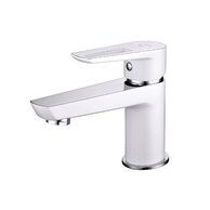 Baterie Cersanit Mille umyvadlová stojánková, s příslušenstvím, s výpustí, bílá, S951-047