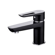 Baterie Cersanit Mille umyvadlová stojánková, s příslušenstvím, s výpustí, černá, S951-048