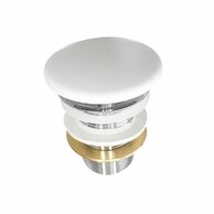 Uzávěr výpusti Cersanit Crea keramický, pro umyvadla bez přepadu, bílá, K99-0224