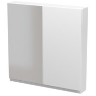 Nábytkový set Cersanit Moduo 80, skříňka Skříňka Cersanit Moduo 40 zrcadlová závěsná bílá, skříňka 40 závěsná bílá