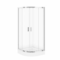 Sprchový kout Cersanit Arteco čtvrtkruhový 90x90x190 R55 s posuvnými dveřmi, S157-002