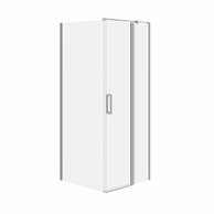 Sprchový kout Cersanit Moduo 80x80x195 čtvercový chrom s panty pravý, set B846, S601-211