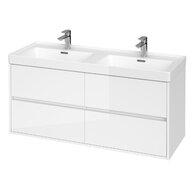 Nábytkový set Cersanit Crea 120, skříňka 120 pod umyvadlo bílá, umyvadlo Crea 120 nábytkové bílé